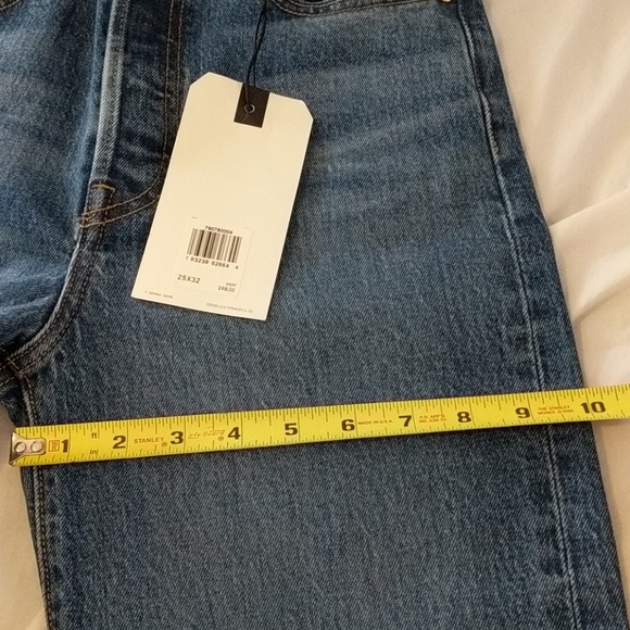 Levi's Ribcage Straight Leg Full Length Jeans - Picture 7 of 9